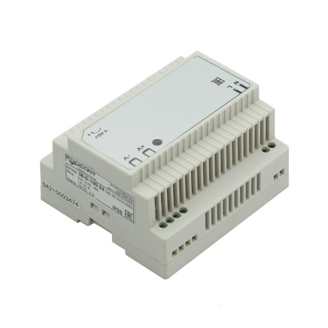 Источник питания INNOCONT. Вход: 220VAC, 1.6А, выход: 100W, 24VDC, 4.2A, типы защиты: КЗ, перегрузка,-10 +50С, IP20, перенапряжение SB-D-100-24