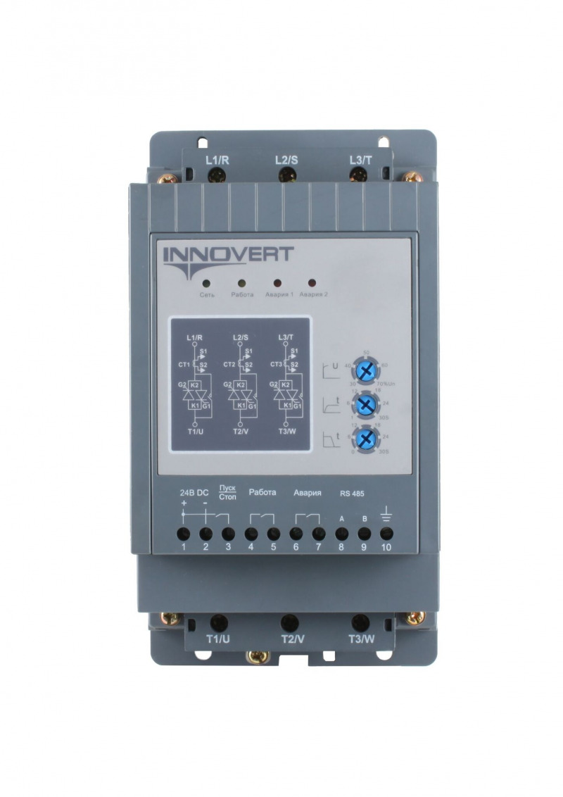 Устройство плавного пуска INNOVERT SSD752D43E, 7,5кВт, 380В, 15А