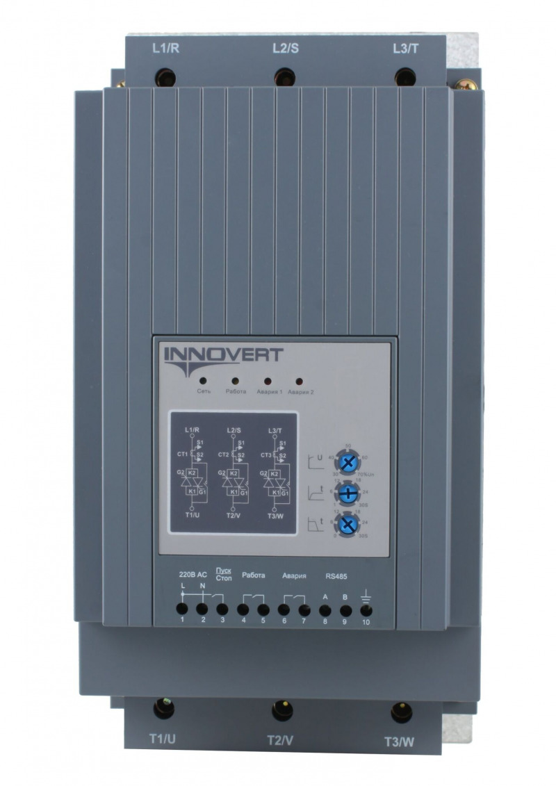 Устройство плавного пуска INNOVERT SSD753A43E, 75кВт, 380В, 150А