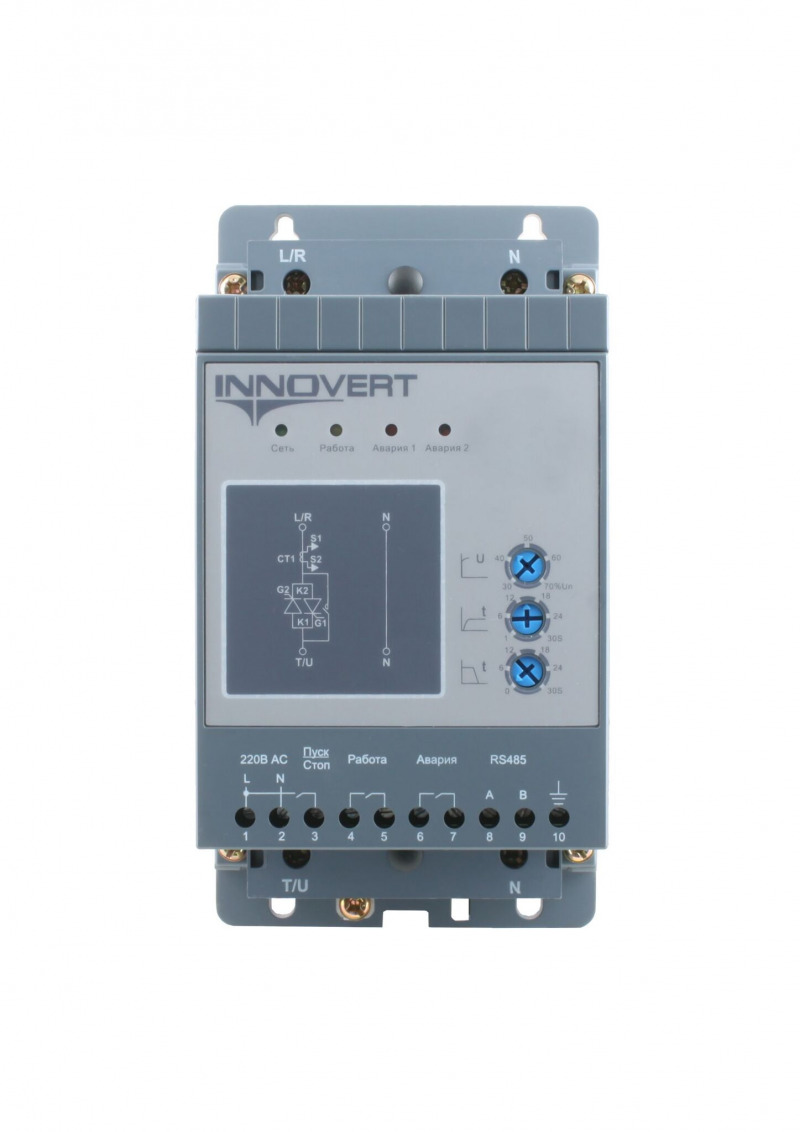 Устройство плавного пуска INNOVERT SSD222A21E, 2,2кВт, 220В, 12А