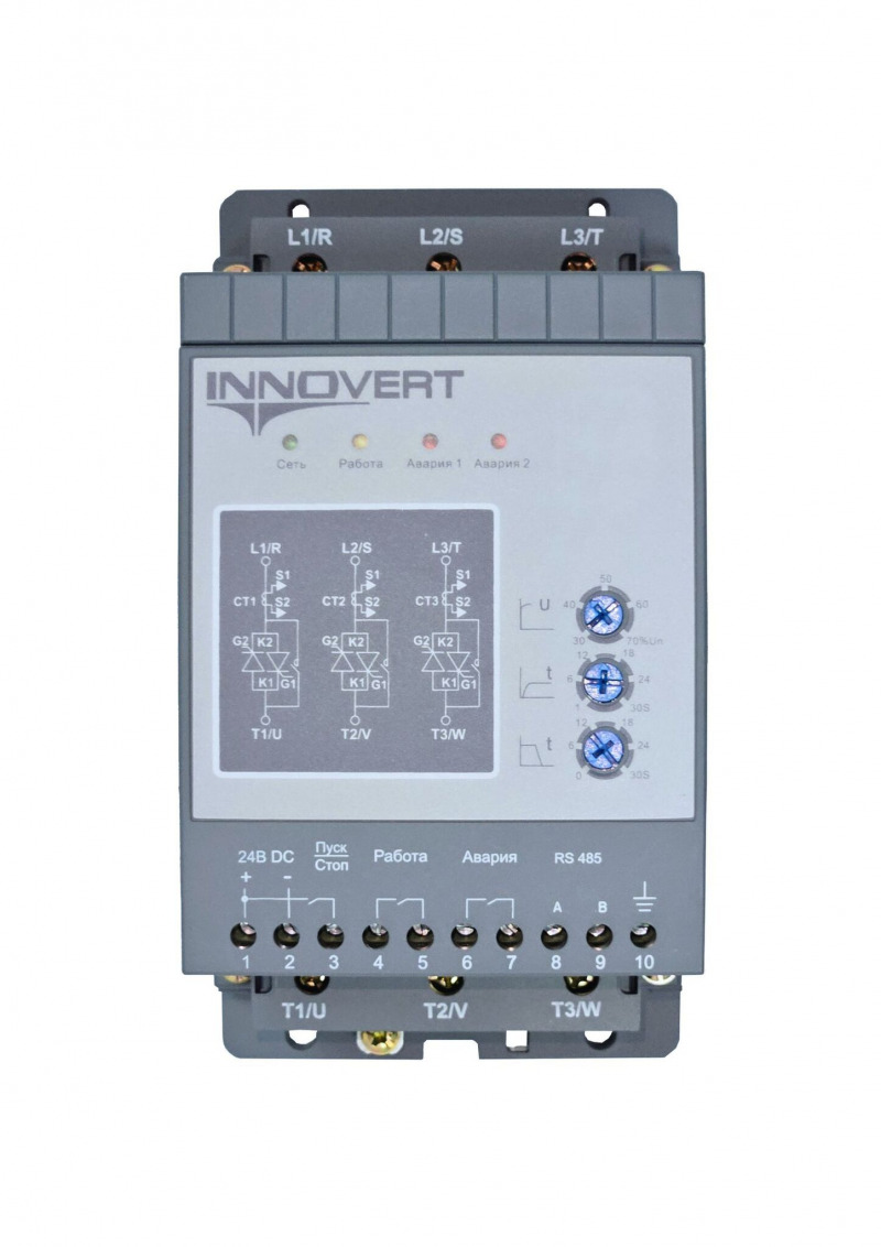 Устройство плавного пуска INNOVERT SSD222A43E, 2,2кВт, 380В, 4.5А